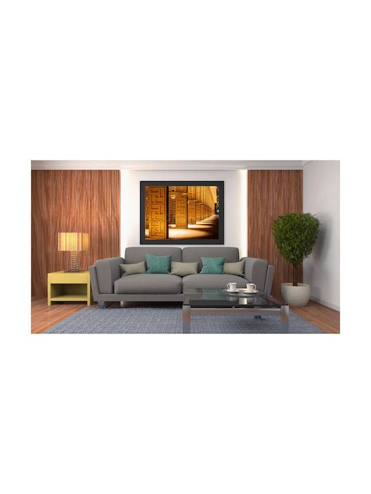 Panou Geometric Coloane Iluminate Geometrice cu Iluminare LED 150x100