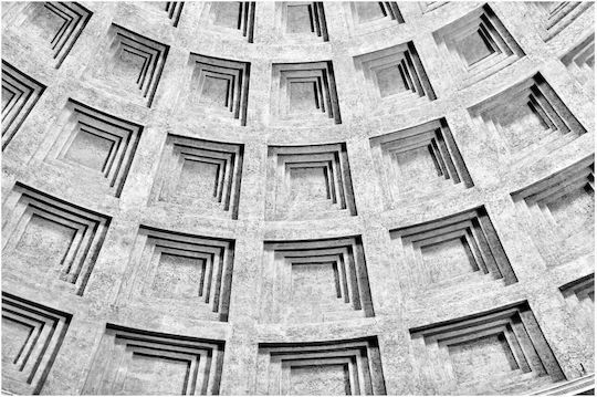 Πίνακας Geometric Ceiling Pattern Γεωμετρικό Σχέδιο Οροφής 120x80