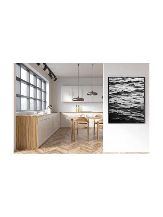 Painting Waves In Black White Waves Black White 70x100