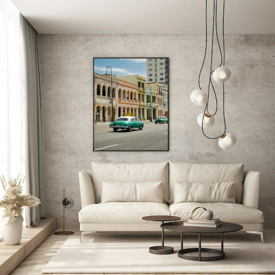Painting Vintage Cars On An Old Street Vintage Cars An Old Street 40x65