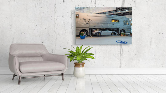 Πίνακας Luxury Motorhome Sports Car Πολυτελές Αυτοκινούμενο Σπορ Αυτοκίνητο 100x70