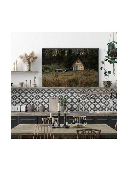 Панел Cabin In Woods Кола Кабина В Гората 90x60