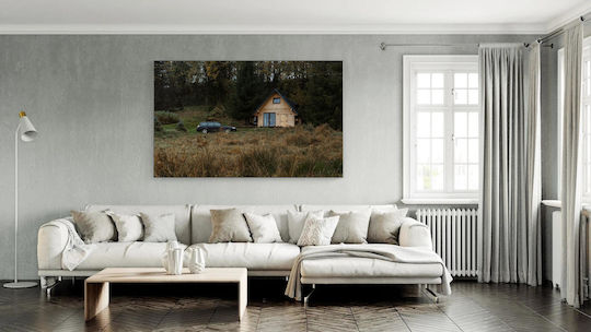 Панел Cabin In Woods Кола Кабина В Гората 90x60