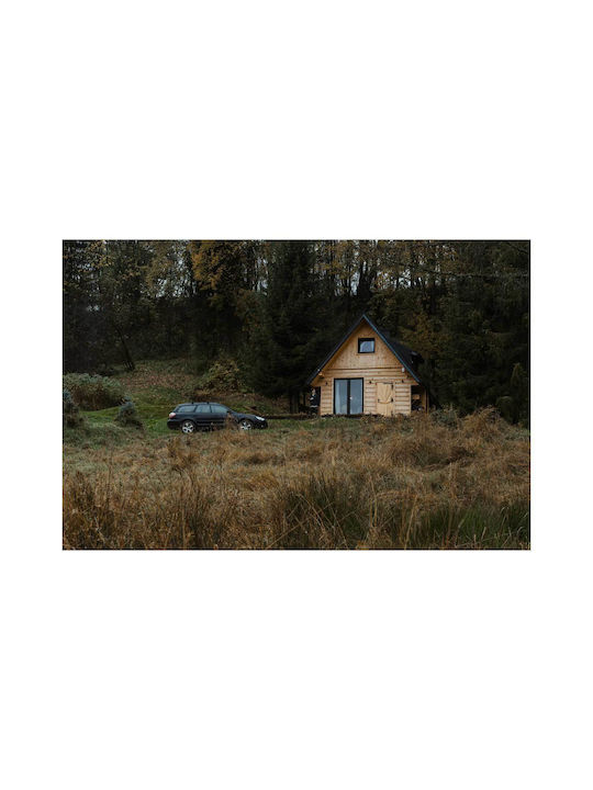 Панел Cabin In Woods Кола Кабина В Гората 90x60