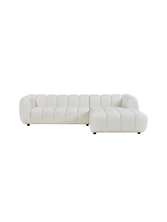 Lykke Ecksofa mit Rechteckecke Ecru 280x89x70cm