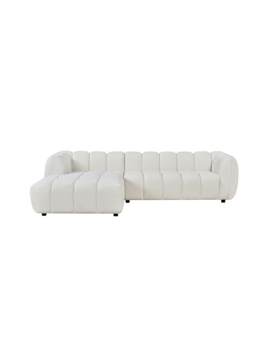 Lykke Ъглов Диван с Ляв Ъгъл Екрю 280x89x70см