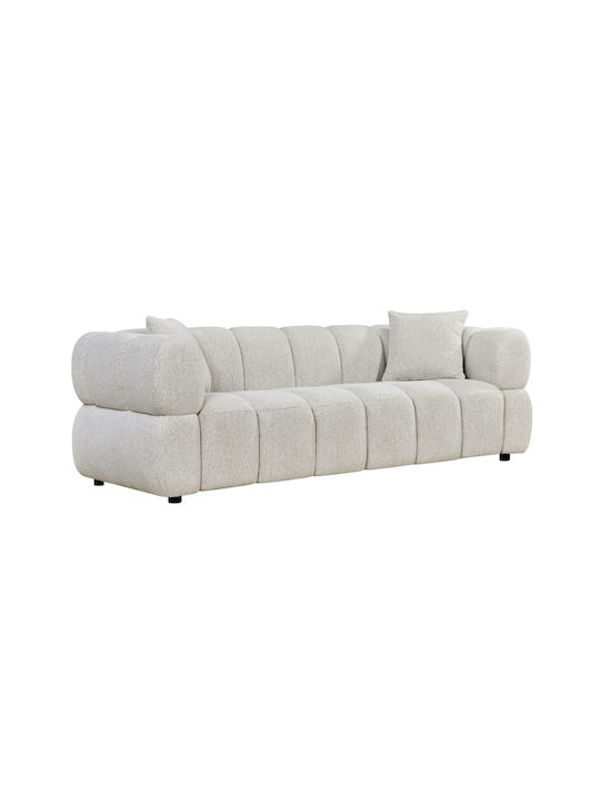 Norika Three-Seater Sofa Ecru 228x91x72 cm