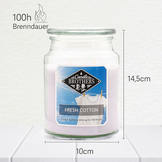 Relaxdays Aromatic Candle in Jar White 14.5x10cm