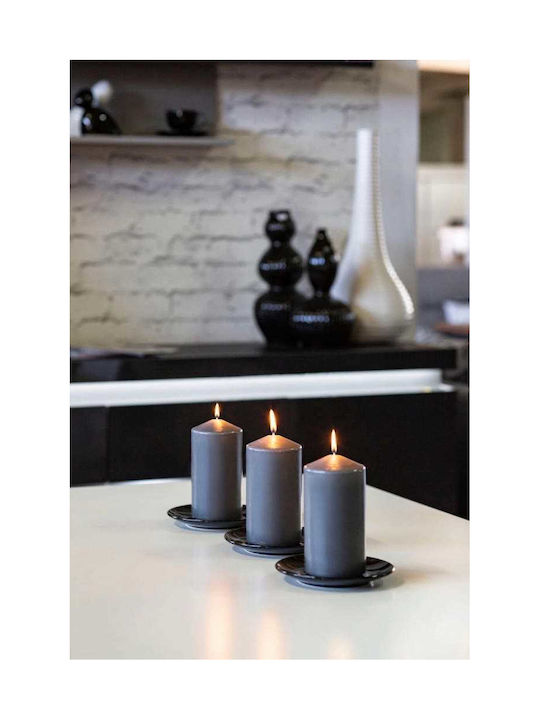 Aura Glass Decorative White Candle
