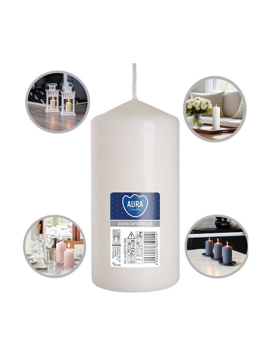 Aura Glass Dekoratives Weißes Kerze