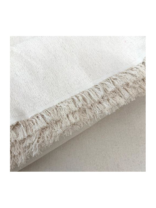 Linea Home Val Ριχτάρι Τριθέσιου Καναπέ 180x300εκ. Εκρου