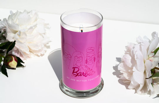 Relaxdays Lumânare Aromatică în Borcan Roșu 400gr