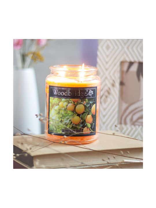 Relaxdays Aromatic Candle with Orange Perfume 17x10cm
