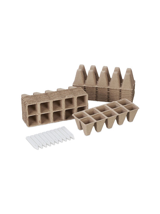 Relaxdays Brauner Blumentopf 22x8,5x22cm Relaxdays Brauner Blumentopf 22x8,5x22cm
