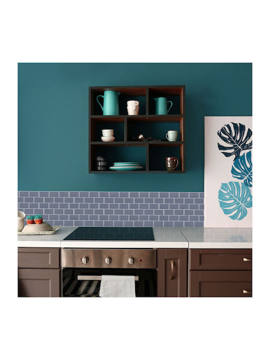 Set 10 Decorative Wall Stickers Relaxdays Gray 30.5x30.5cm
