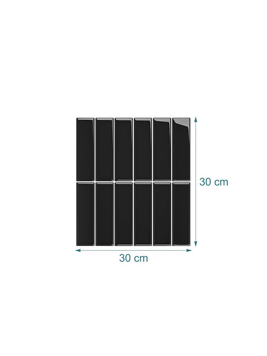 Relaxdays Dale Autocolant Autoadeziv 30x30 Alb Negru 0.2x30x30 Cm