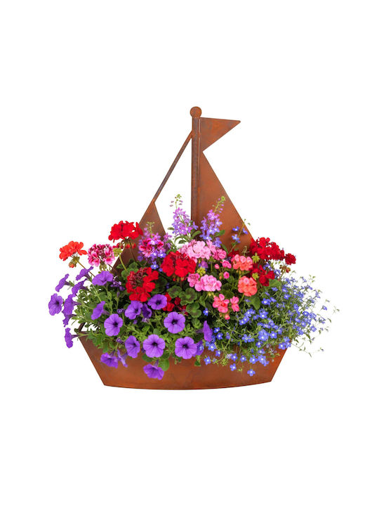 Relaxdays Metallischer Brauner Blumentopf 43x34,5x10cm Relaxdays Metallischer Brauner Blumentopf 43x34,5x10cm