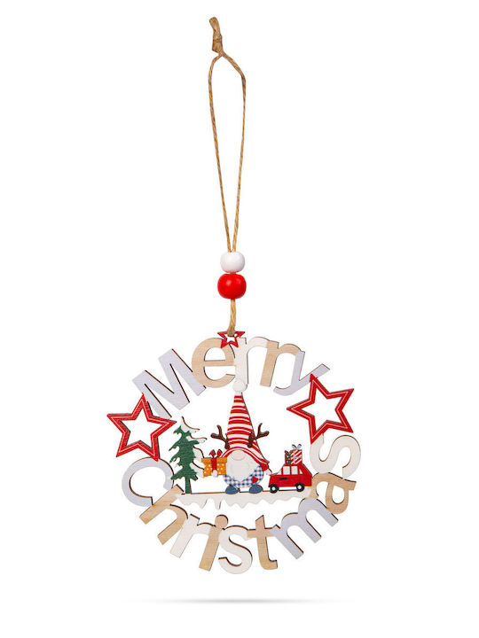 Decorațiune De Crăciun Elf Din Lemn 11 Cm Ornament De Crăciun Fericit
