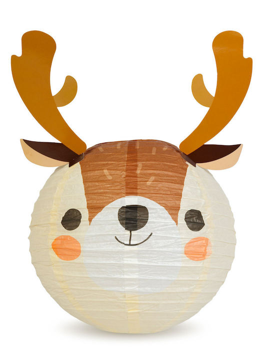 Christmas Lantern Paper 30 Cm Reindeer Design