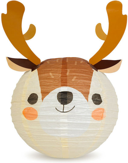 Christmas Lantern Paper 30 Cm Reindeer Design