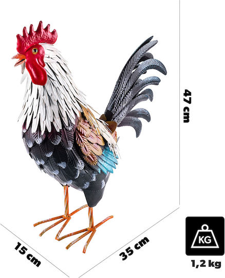Kadax Piatră Decorativă Pentru Grădină Metalică 46887