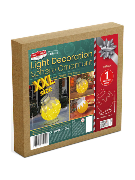 Light Decoration Christmas Ball 60 Led 83 Cm Gold Warm White Lighting
