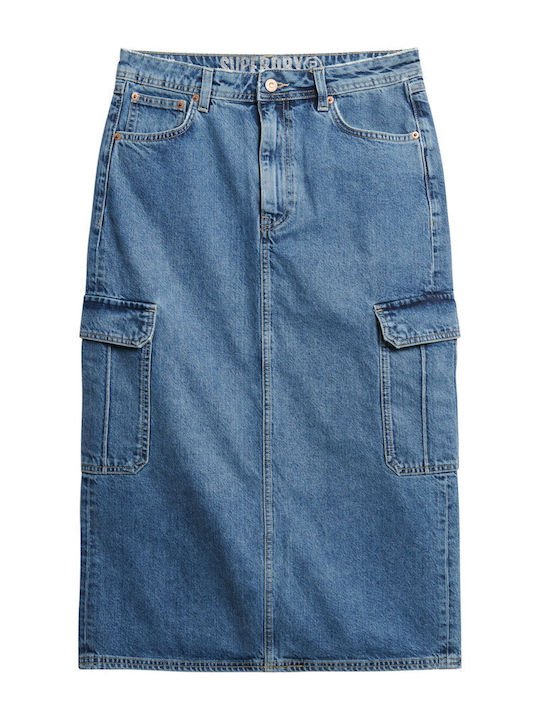 Τζιν Midi Φούστα Denim
