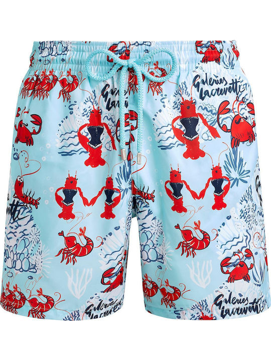 Costume De Baie Bărbați Pantaloni Scurți Albastru Deschis
