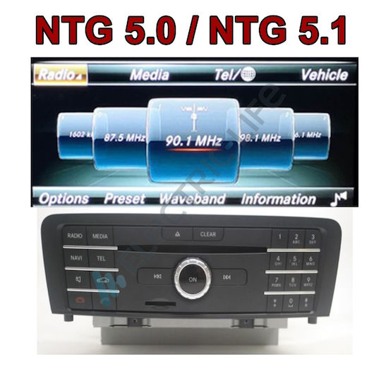 Lm Digital Lm Kh2 510 Screen Oem Car Multimedia Mercedes C Class W205 2015 > GLC X253 2015 > X Class W470 2017 > CarPlay Android Auto Bt Gps Wifi Gprs