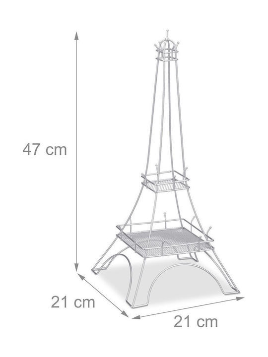 Relaxdays Jewellery Stand Silver
