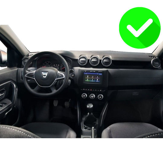 Carmedia Ηχοσύστημα Αυτοκινήτου για Dacia Duster 2019 (Bluetooth/USB/WiFi/GPS/Apple-Carplay/Android-Auto) με Οθόνη Αφής 10"