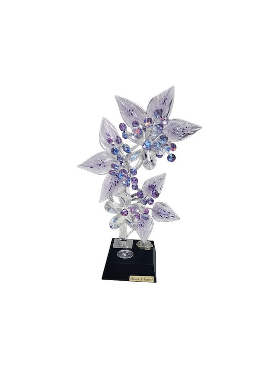 Dekoratives Tischlampen E14 Blume 22x11x40cm 15027-IL
