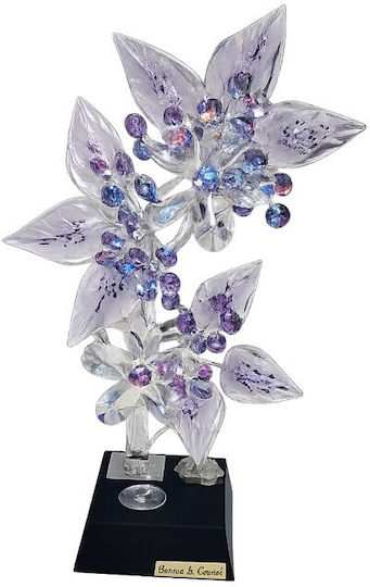 Dekoratives Tischlampen E14 Blume 22x11x40cm 15027-IL