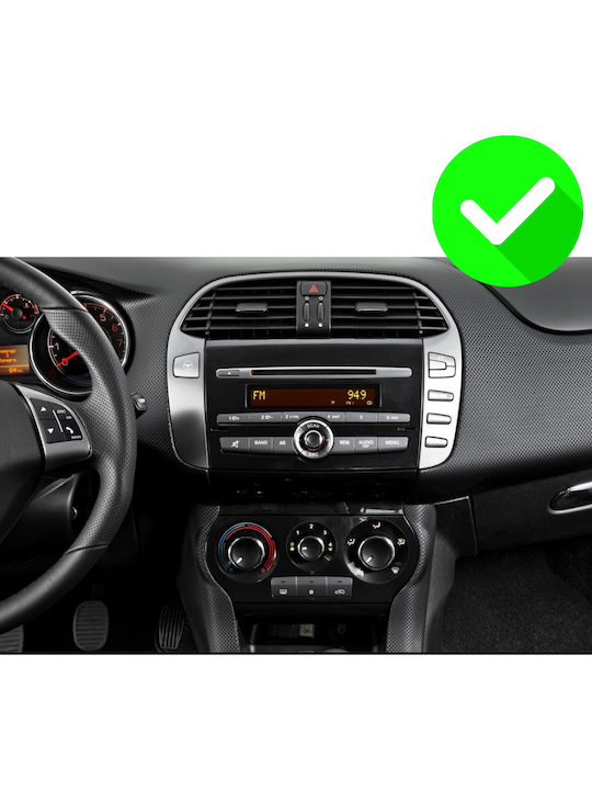 Carmedia Auto-Audiosystem für Fiat Bravo 2007+ (Bluetooth/USB/WiFi/GPS/Apple-Carplay/Android-Auto) mit Touchscreen 9"