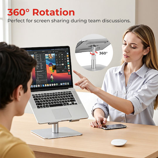 Lumivida Stand for Laptop up to 15" Silver LPS03-19