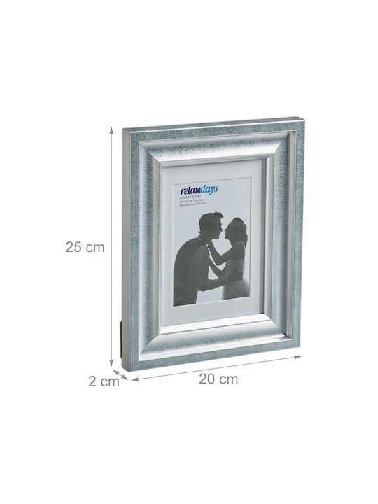 Relaxdays Silber Fotorahmen 2 Stück (Verschiedene Farben)