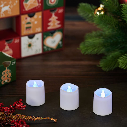 Relaxdays Decorative LED Candle Lamp 12pcs 4.5x4x4cm