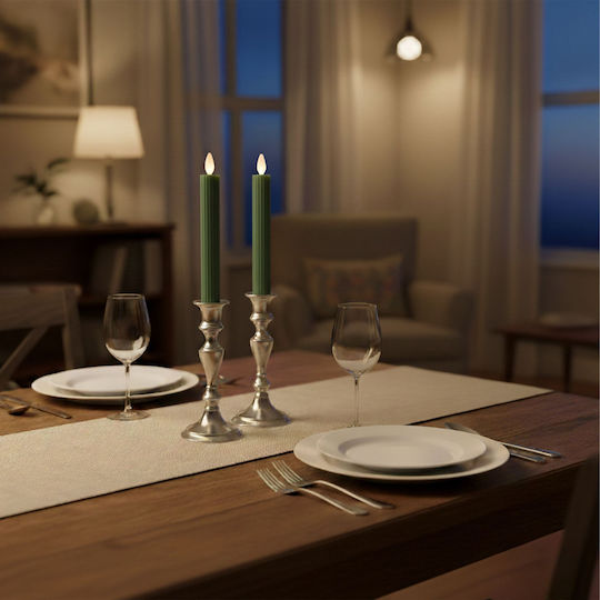 Relaxdays Διακοσμητικό Φωτιστικό LED Κερί 6τμχ 25x2εκ.