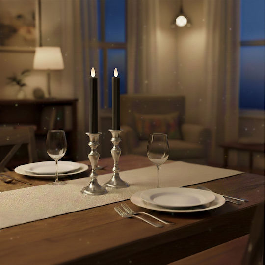 Relaxdays Lampa Decorativă LED Lumânare 2 Buc 25x2 cm