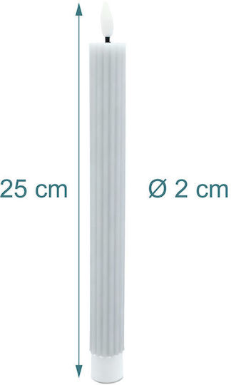 Relaxdays Διακοσμητικό Φωτιστικό LED Κερί 4τμχ 25x2εκ.