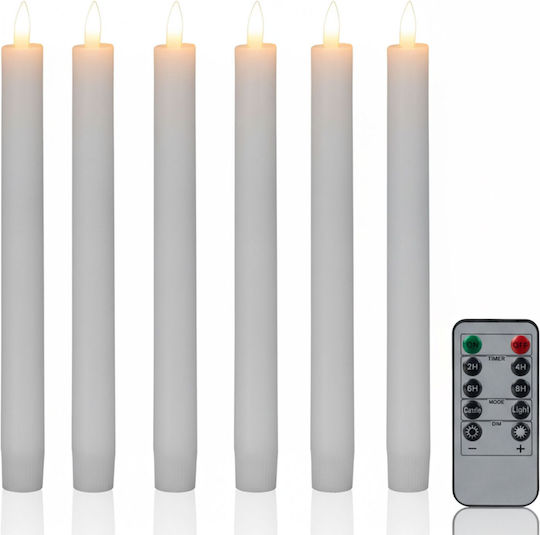 Relaxdays Φωτιστικό LED Κερί 6τμχ