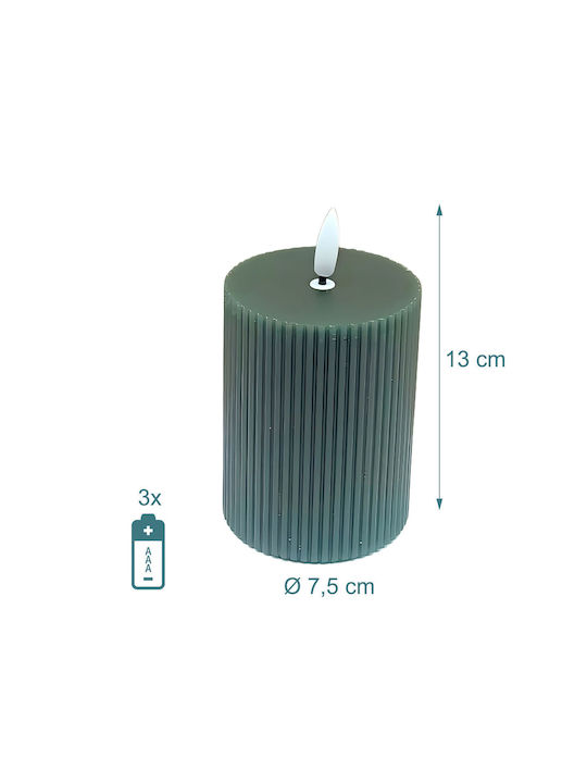 Relaxdays Lămpi Decorative Pentru Masă LED Lumânare 4 Buc 13x7.5 cm