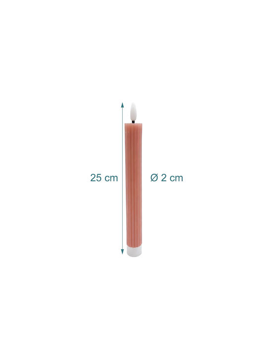 Relaxdays Lămpi Decorative Pentru Masă LED Lumânare 25x2cm