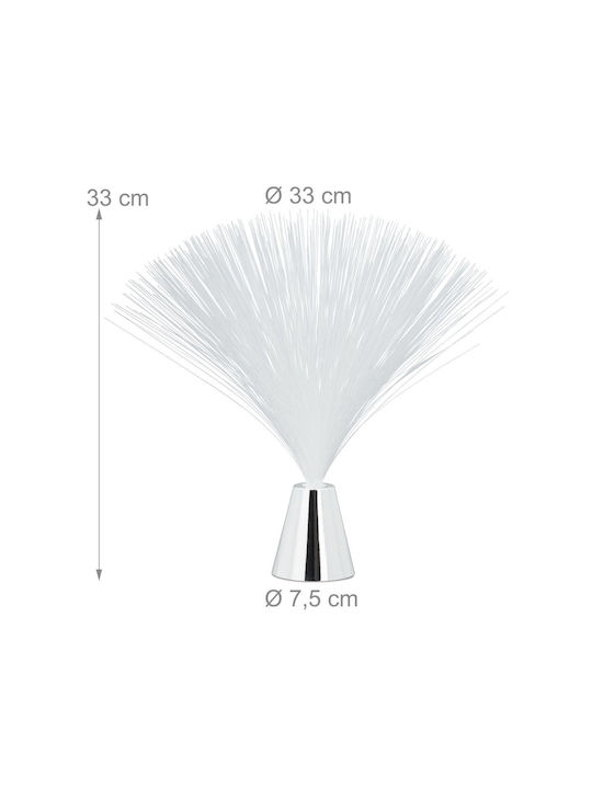 Relaxdays Dekoratives Tischlicht LED 33x33x33cm