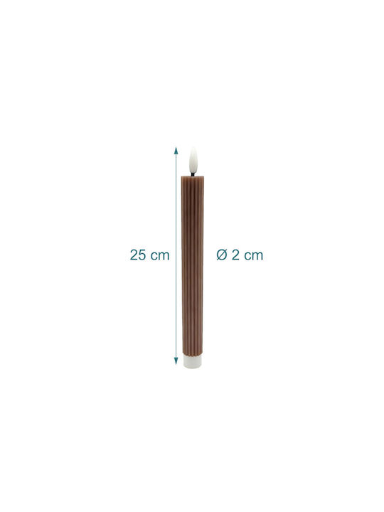 Relaxdays Lămpi Decorative Pentru Masă LED Lumânare 4 Buc 25x2 cm