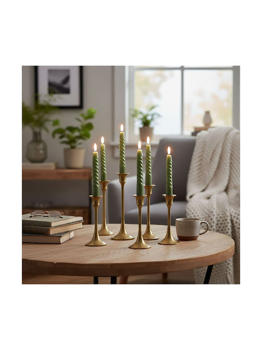 Relaxdays Lămpi Decorative Pentru Masă LED Lumânare 6 Buc 25x2.2cm