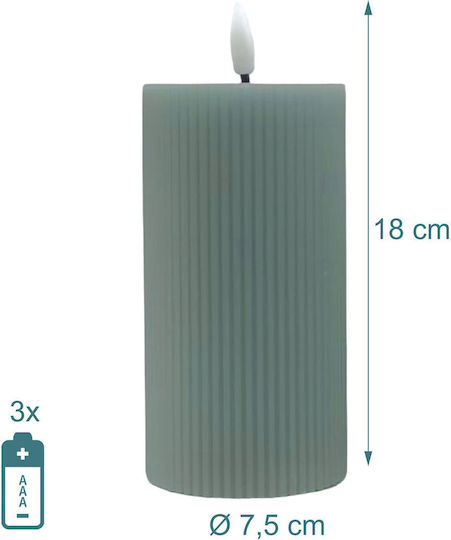 Relaxdays Διακοσμητικό Φωτιστικό LED Κερί 4τμχ 18x7.5εκ.