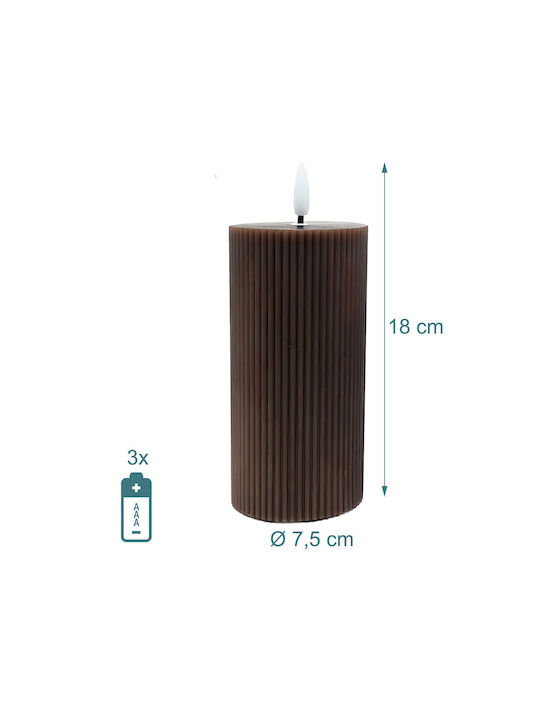 Relaxdays Lămpi Decorative Pentru Masă LED Lumânare 4 Buc 18x7.5 cm