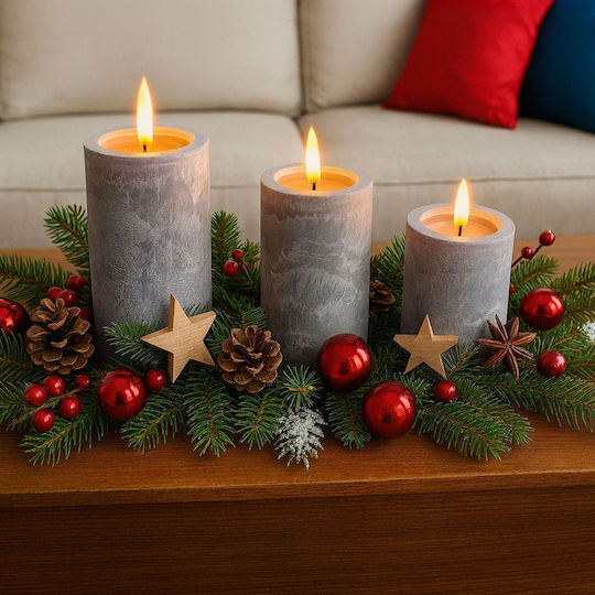 Relaxdays Lămpi Decorative Pentru Masă LED Lumânare 3 Buc