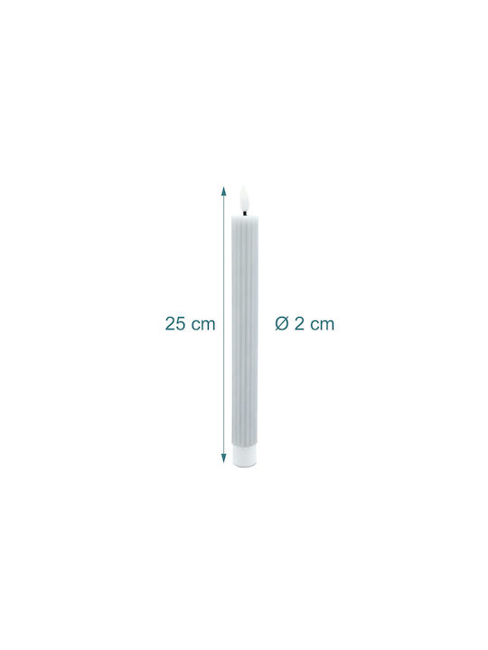 Relaxdays Lămpi Decorative Pentru Masă LED Lumânare 2 Buc 25x2 cm
